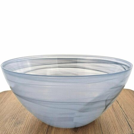 RED POMEGRANATE COLLECTION 12 in. Nuage Serving Bowl, Graphite 0815-7